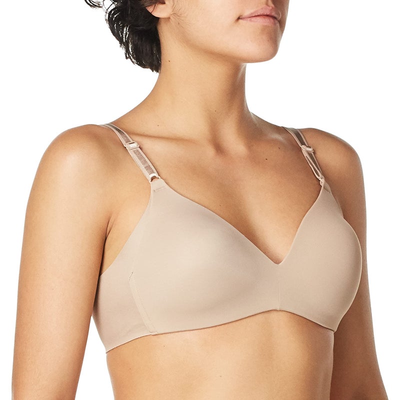 Warner's Women's Blissful Benefits NO Side Effects Smoothing Wirefree Bra, Toasted Almond, 36C - Image 2
